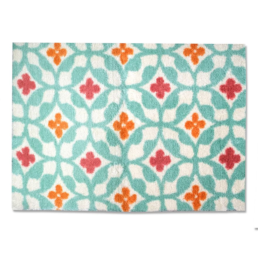 Fiesta Ava Bath Rug Everything Turquoise
