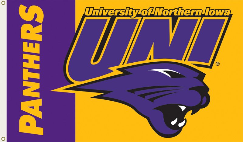 Northern Iowa 3' x 5' Flag w/Grommets College Team Logo