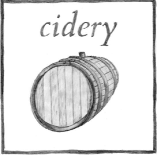 cidery button Eve's Cidery