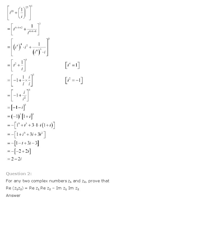 Complex Numbers And Quadratic Equations, Class 11 Mathematics NCERT