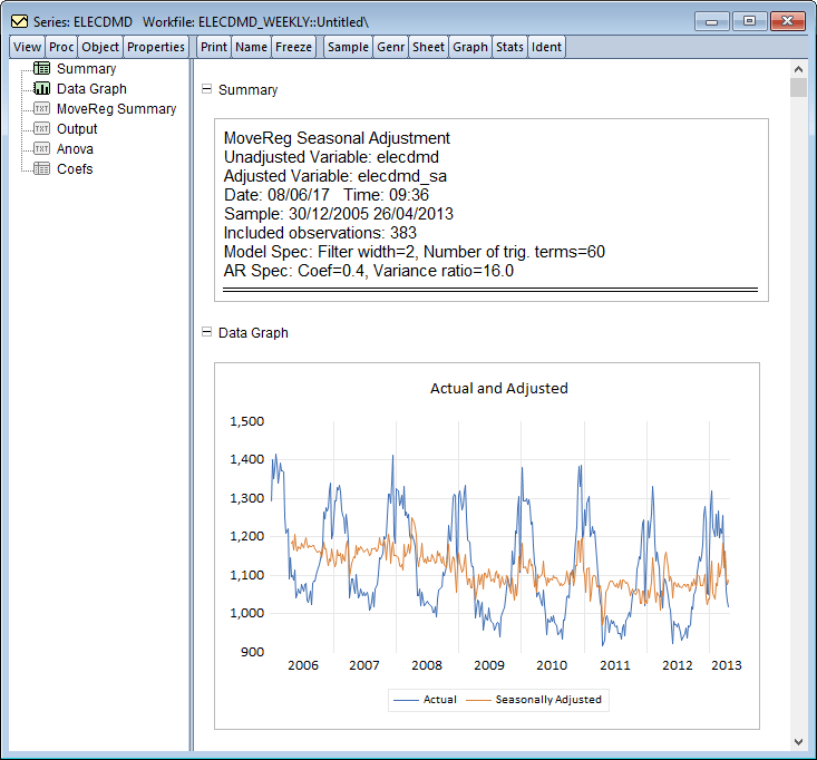EViews 10 Computation