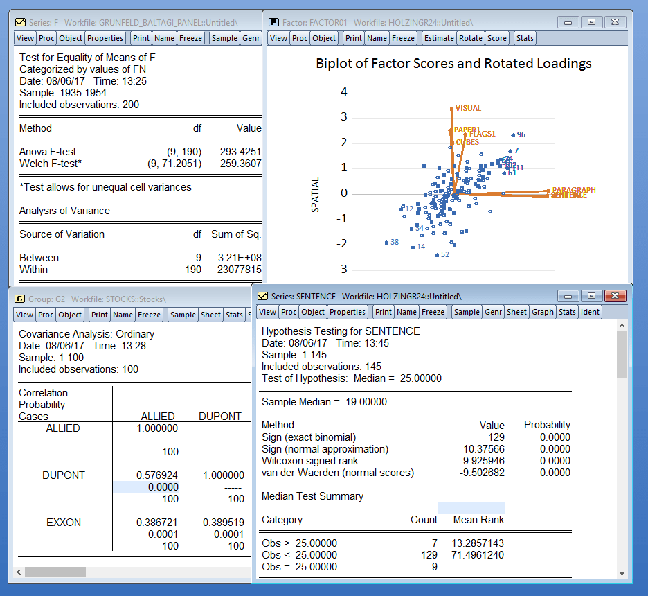 EViews 11综述强大的分析工具计量经济学分析预测软件统计分析仿真时间序列面板纵向横截面数据分析上海卡贝信息技术有限公司