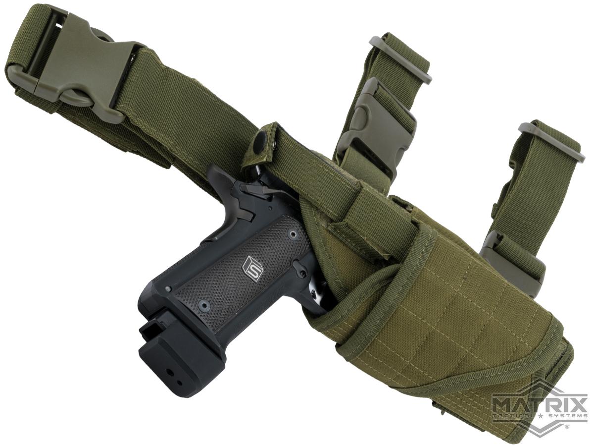 Matrix Tornado Universal Tactical Thigh / Drop Leg Holster (Color OD