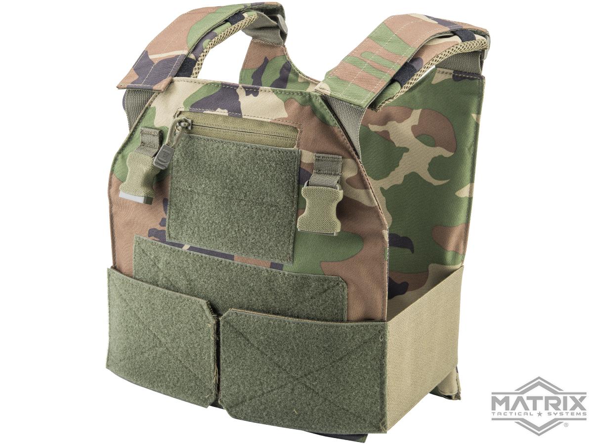 Matrix LowProfile PlacardReady Plate Carrier (Color M81 Woodland