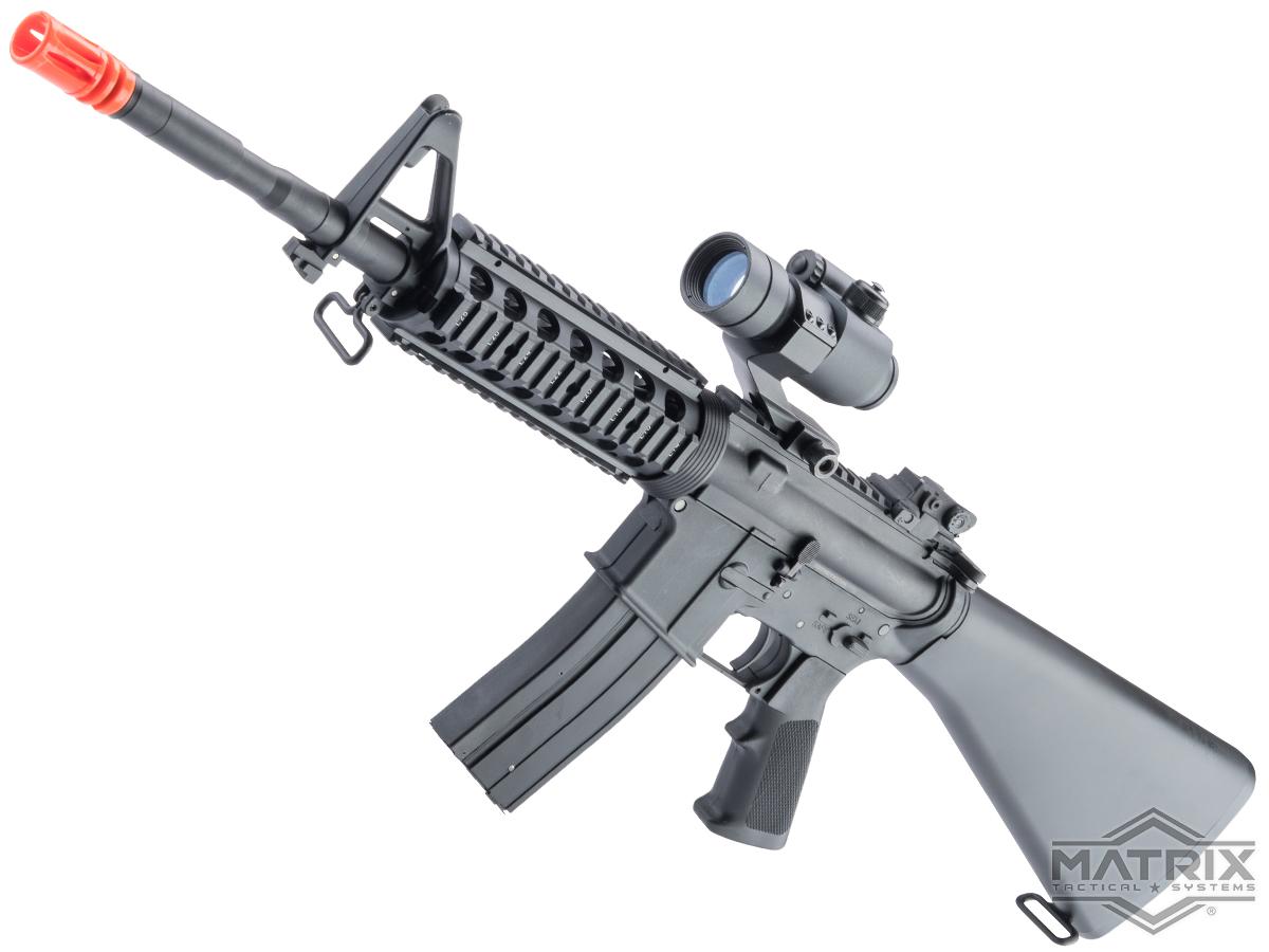 Matrix M4 GBB AR15 Gas Blowback Airsoft Rifle w/ Reinforced WA System (Model Full Stock M4 RIS