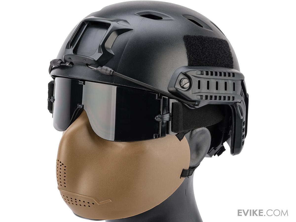 Hakkotsu Iron Face Cheek / Mouth Protection for Airsoft / Paintball (Color Dark Earth