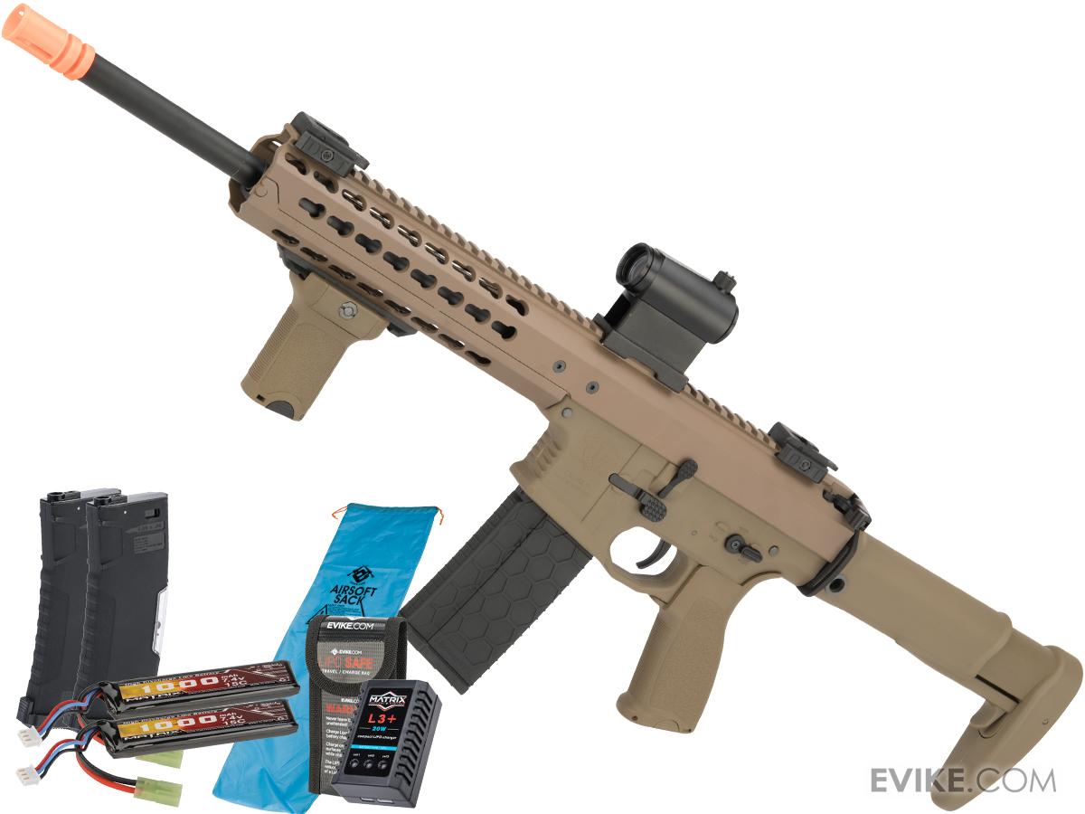 Matrix Warlord Modular Airsoft AEG (Model A / Rifle Length / Dark Earth / Go Airsoft Package