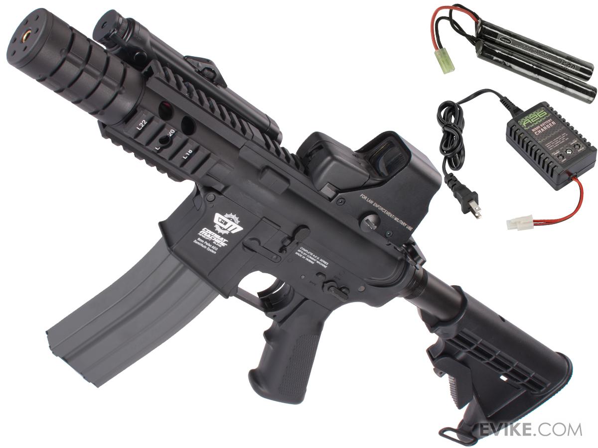 Evike Custom Class I G&G M4 Patriot Airsoft AEG Rifle Black (Package