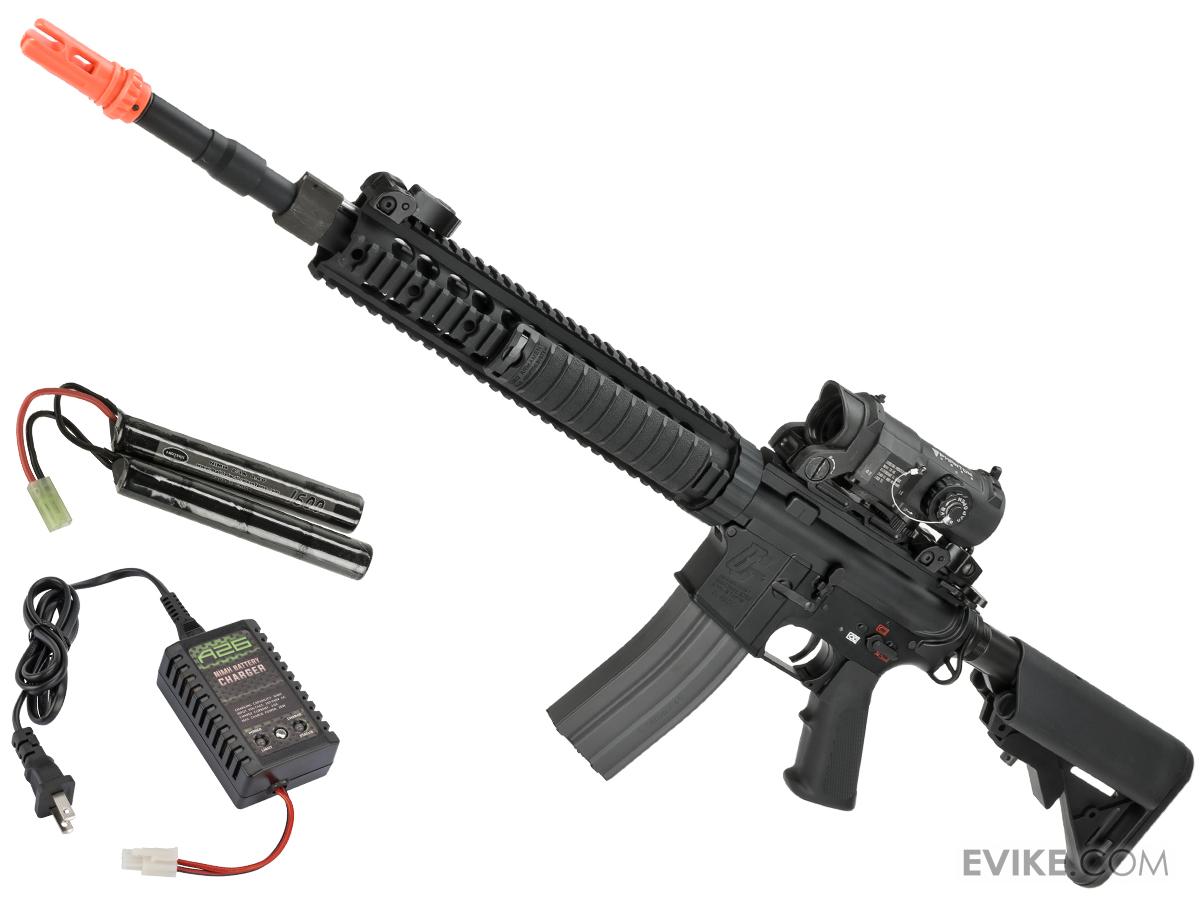 G&G Full Metal GC12 SPR / DMR Airsoft AEG Rifle Black (Package Add 9
