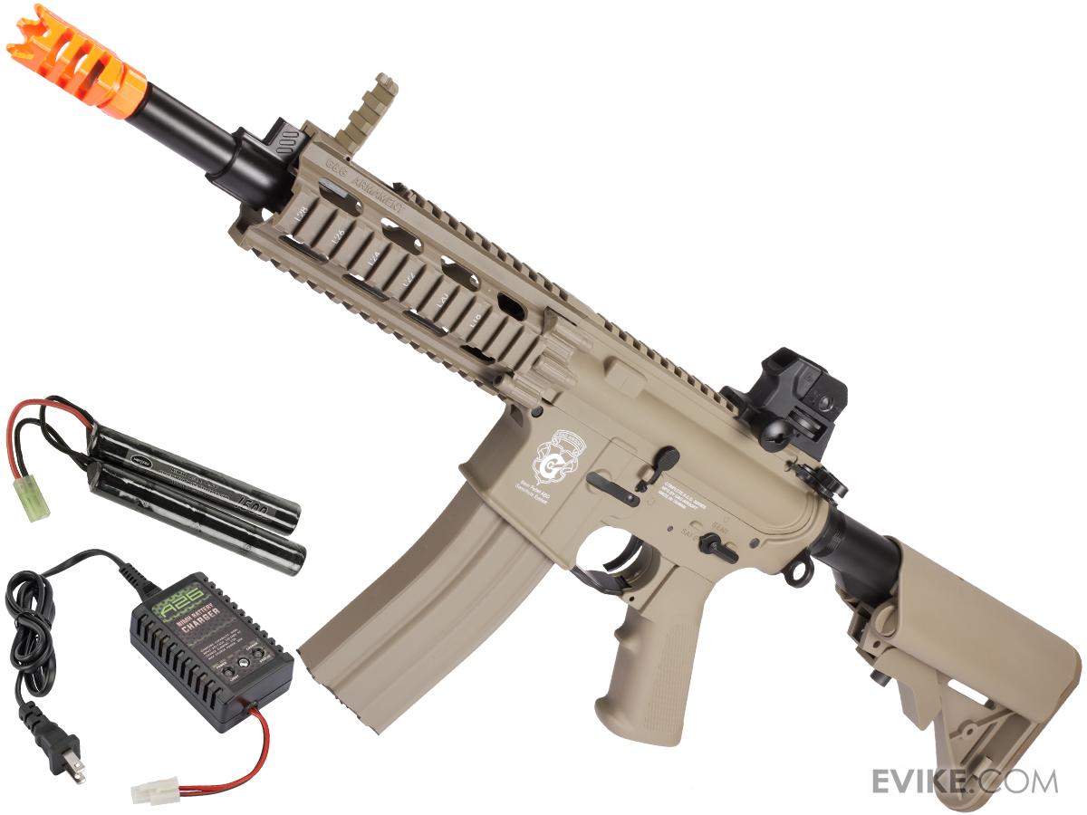 G&G GR16 CQW RUSH Airsoft Blowback AEG Rifle (Package Tan / Add 9.6