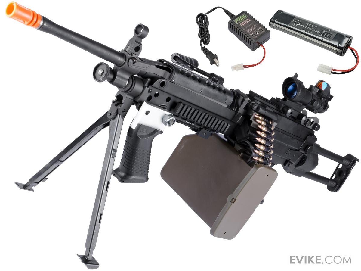 G&P M249 SAW Airsoft AEG Rifle (Model Ver2 / Ranger / Add Battery