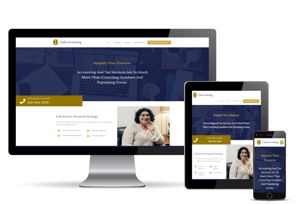 Accounting Website Design Coder Accounting Eviva Media