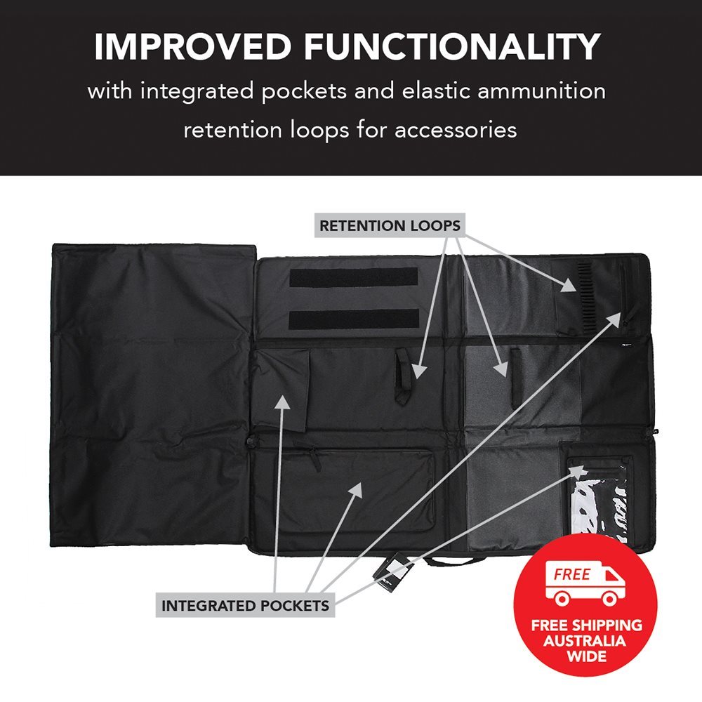 Shooting Range Mat & Rifle Bag 2 in 1 Shooters Mat Gun Range Bag