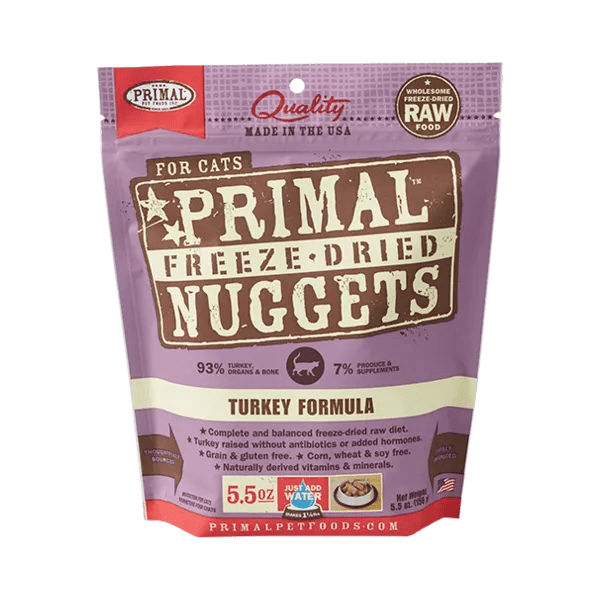 Primal Freeze Dried Raw Turkey for Cats Evolution Raw Pet Food