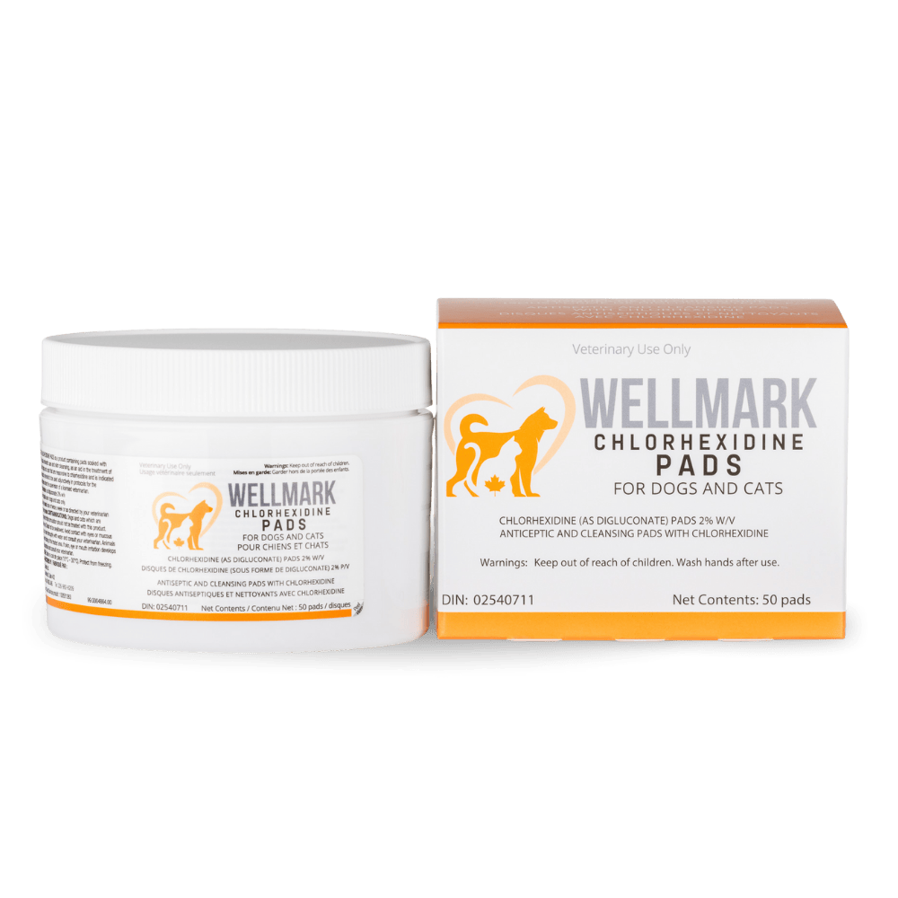 Wellmark Chlorhexidine Pads 50 pads Evolution Raw Pet Food