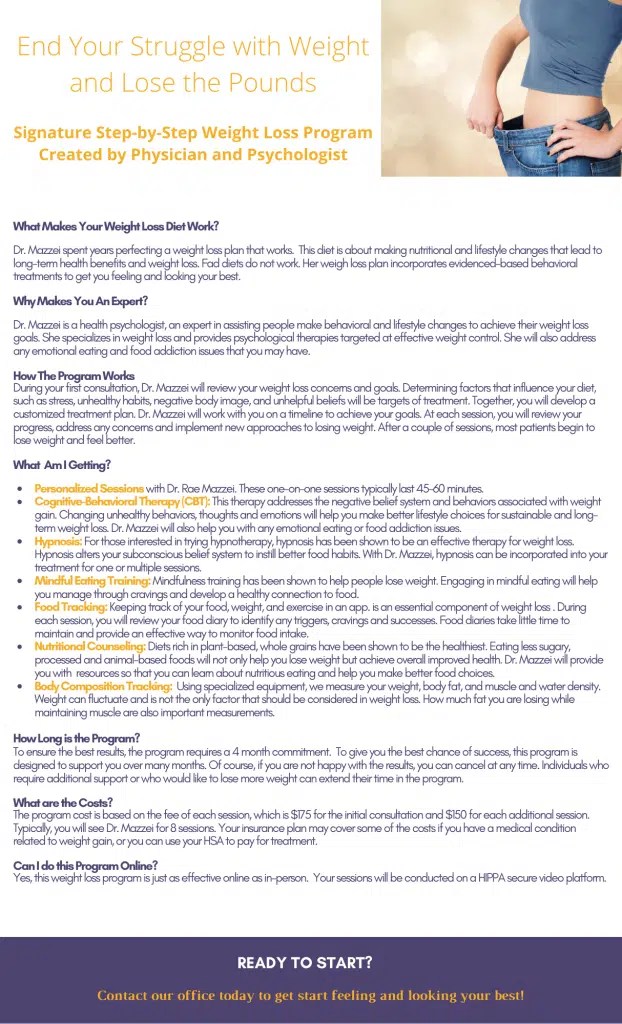 Natural Weight Loss Counseling with Health Psychologist