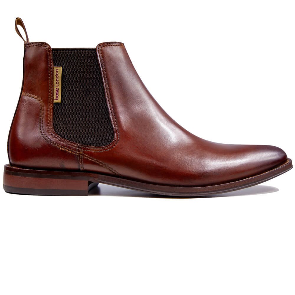 Base London Mens Sikes Chelsea Boots Tan Evolve Clothing