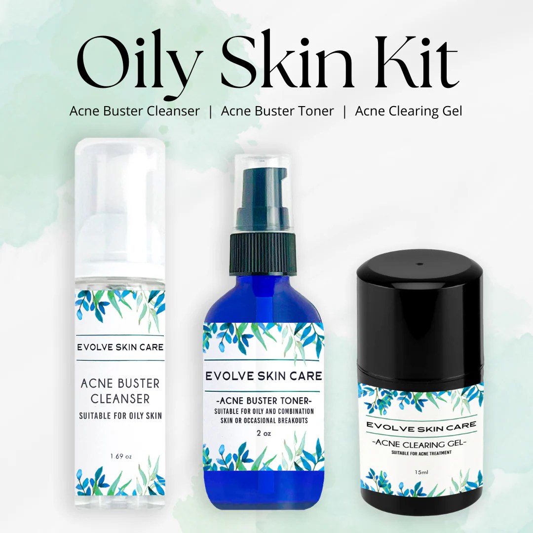 Evolve Skin Care Oily Skin Kit Natural Ingredients Quality Facial Care