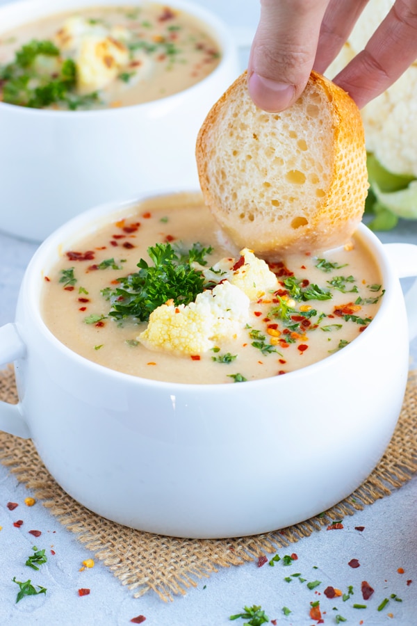 Easy & Healthy Cauliflower Soup Recipe Evolving Table
