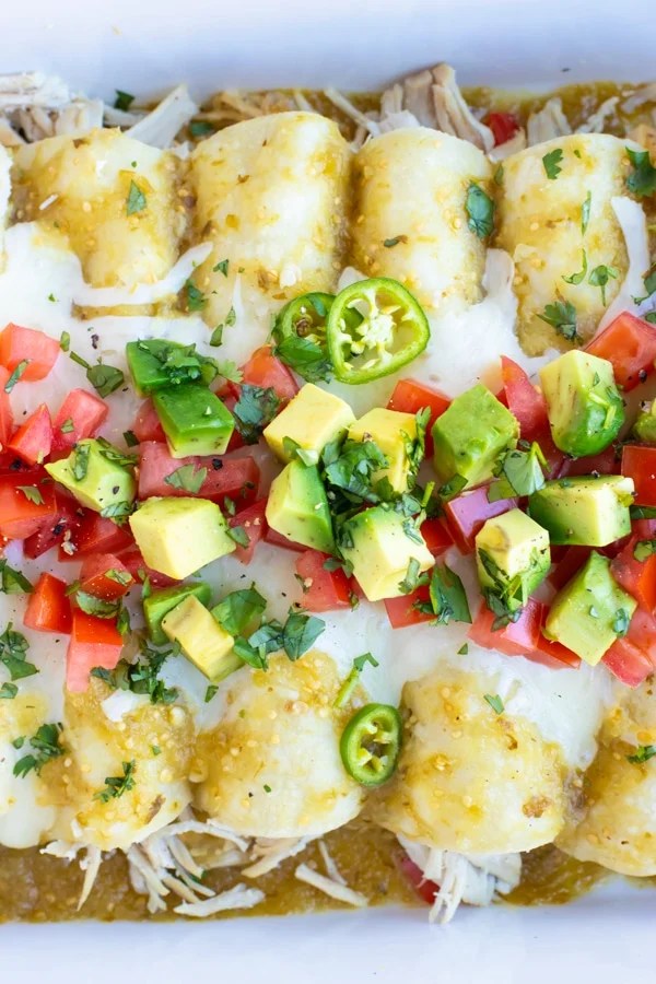 Easy Chicken Enchiladas Verdes Recipe Evolving Table