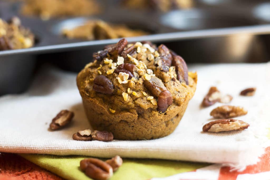 Gluten Free Pumpkin Muffins with Maple Syrup Refined Sugar Free