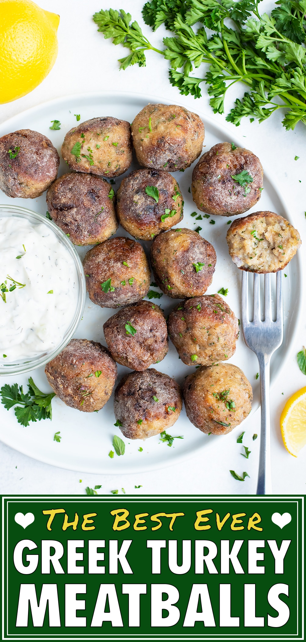 Greek Turkey Meatballs Recipe Evolving Table