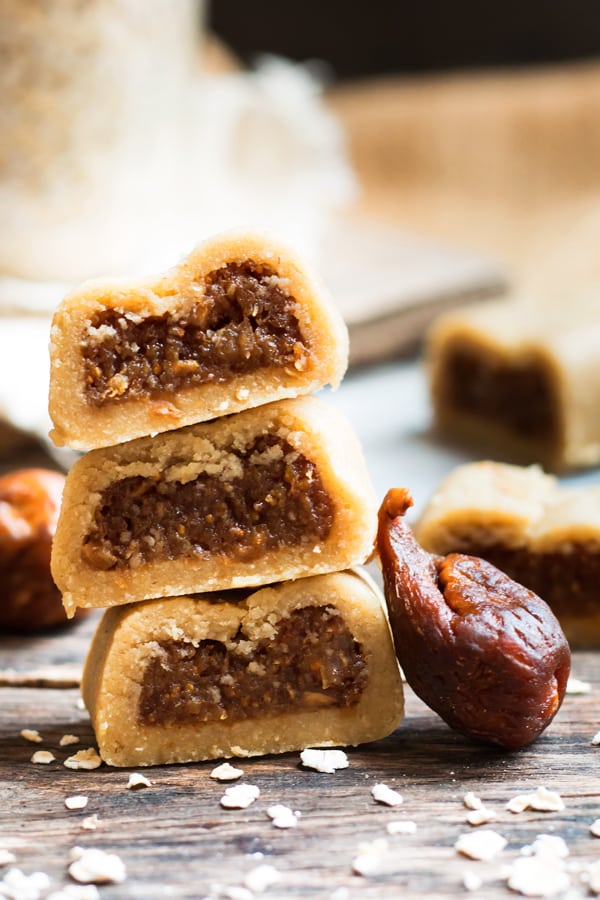 NoBake Healthy GlutenFree Fig Newtons Vegan
