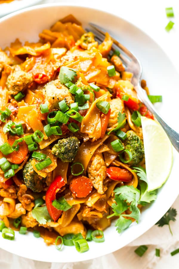 Easy Pad See Ew with Chicken Thai Stir Fry Recipe