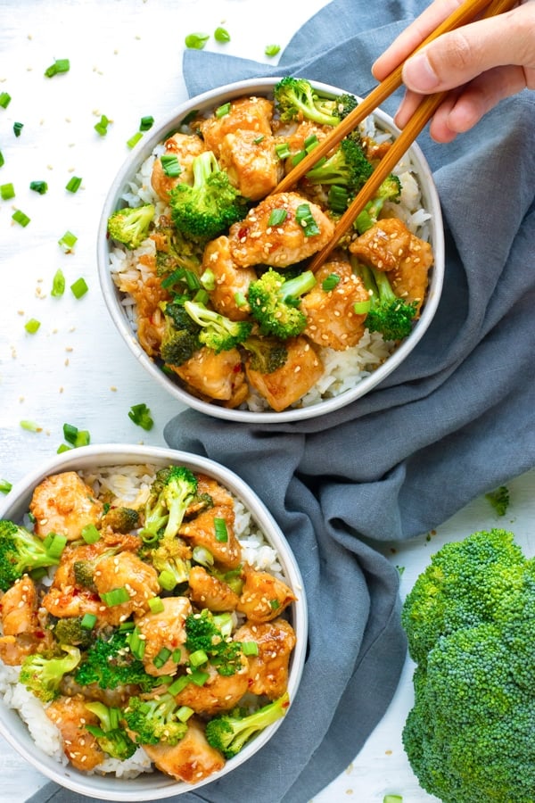 Honey Sesame Chicken and Broccoli StirFry Evolving Table