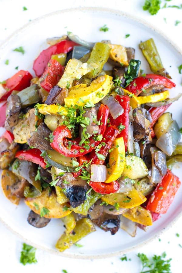 Easy Italian OvenRoasted Vegetables Evolving Table