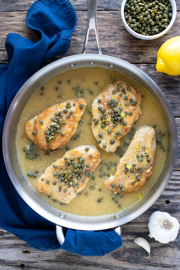 30Minute Lemon Chicken Piccata with Capers Evolving Table