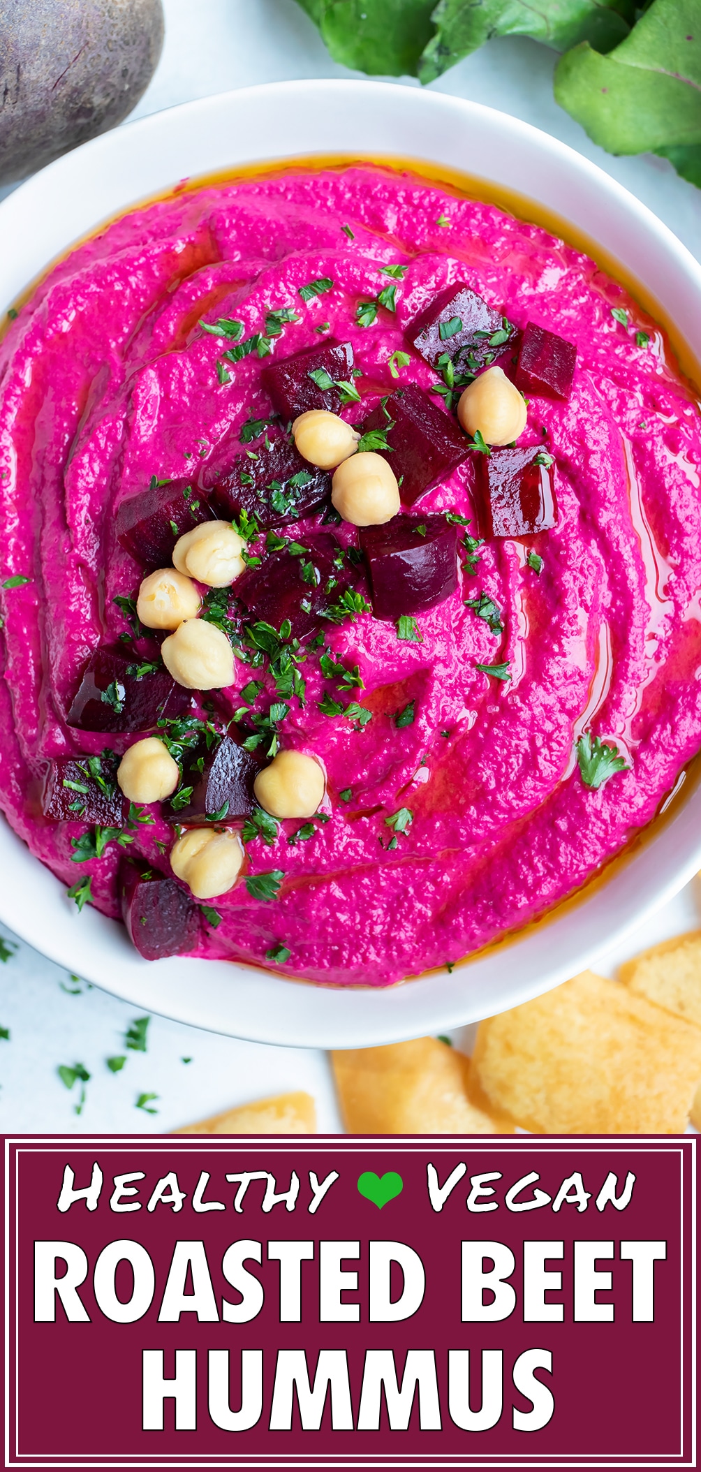 Roasted Beet Hummus Recipe (Vegan) Evolving Table