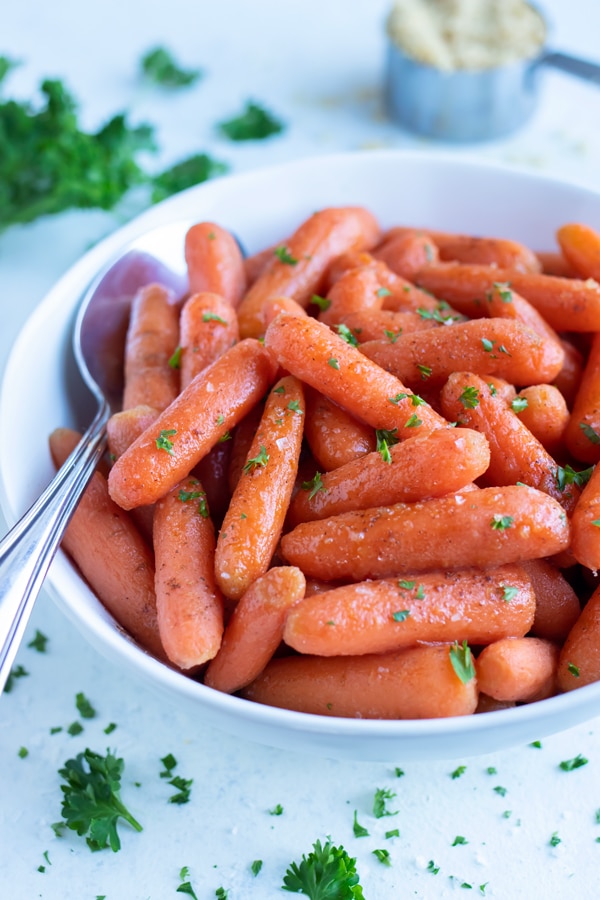 Instant Pot Brown Sugar Glazed Carrots Evolving Table
