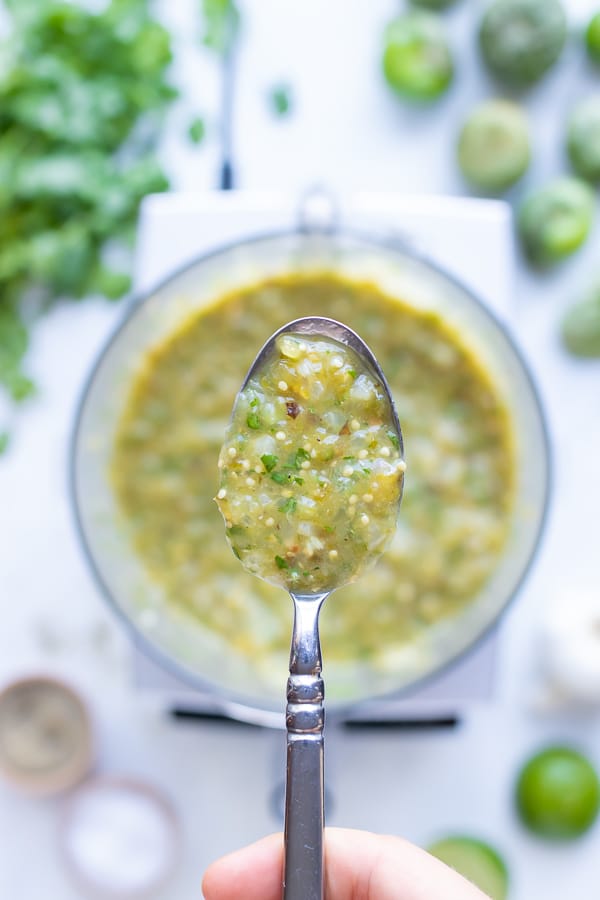 Easy Tomatillo Salsa Verde Recipe Evolving Table
