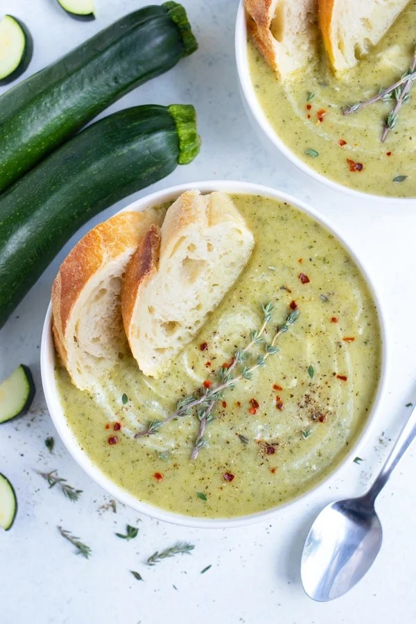 Healthy & Creamy Zucchini Soup Recipe Evolving Table