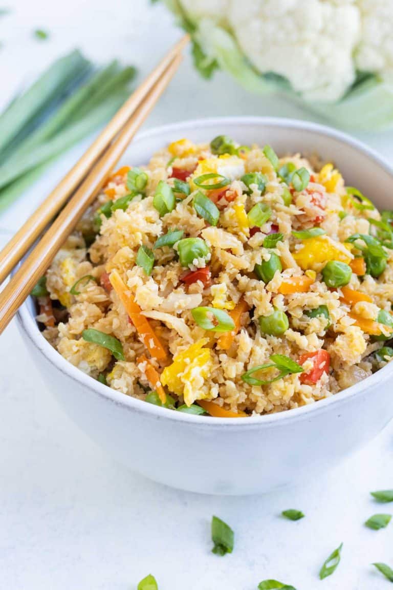 Cauliflower Fried Rice Recipe (Not Soggy!) Evolving Table