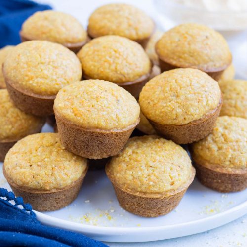 Sweet Mini Cornbread Muffins Evolving Table