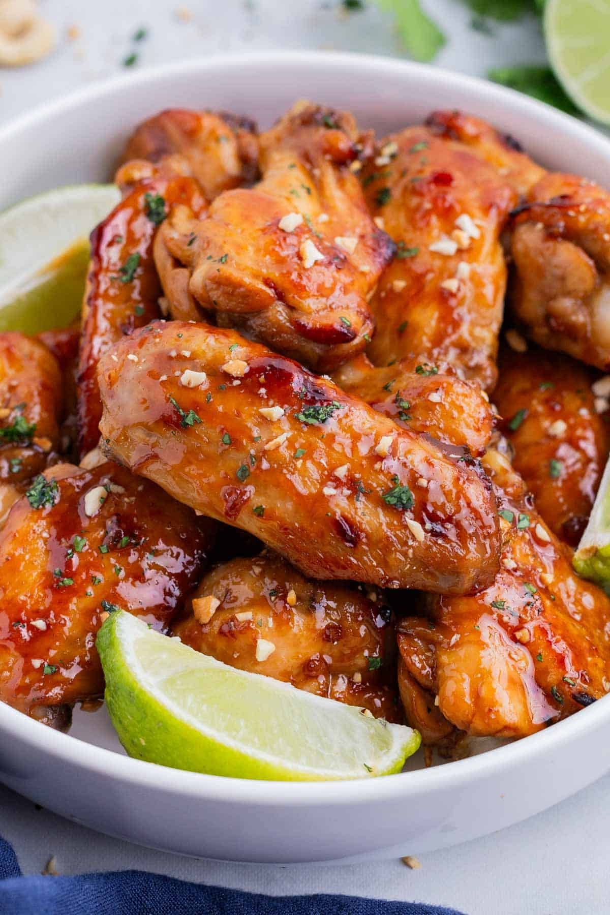 Thai Chili Baked Chicken Wings Recipe Evolving Table