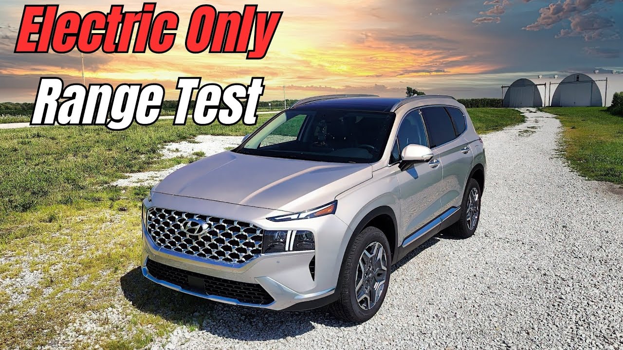 How Far Can We Go? Electric Only Range Test 2023 Santa Fe Plugin