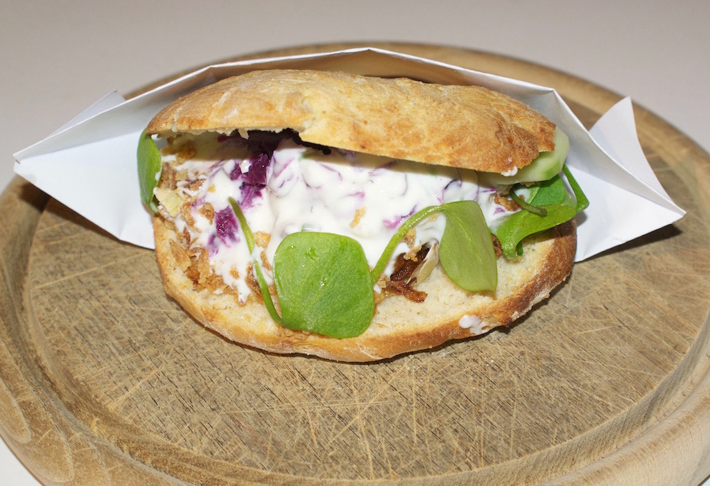 Vegetarischer Döner mit Kürbissternen