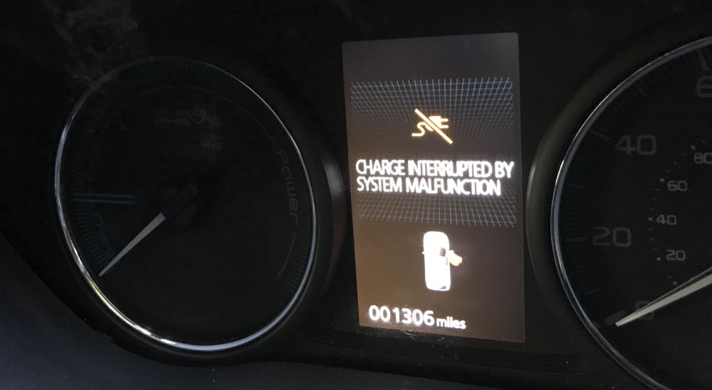 EV System Service required and Charge Interrupted Mitsubishi