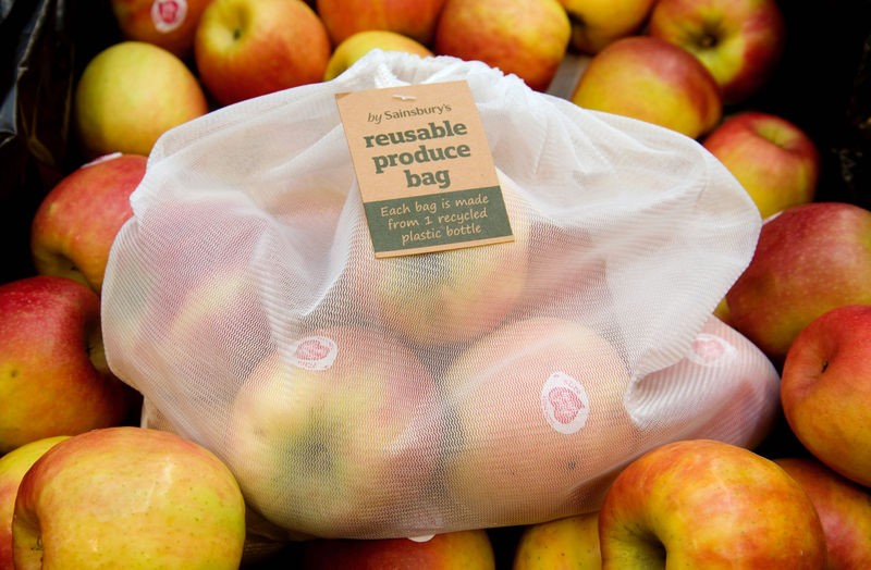 News Reusable Fruit & Veg Bags Made from Recycled Plastic Bottles