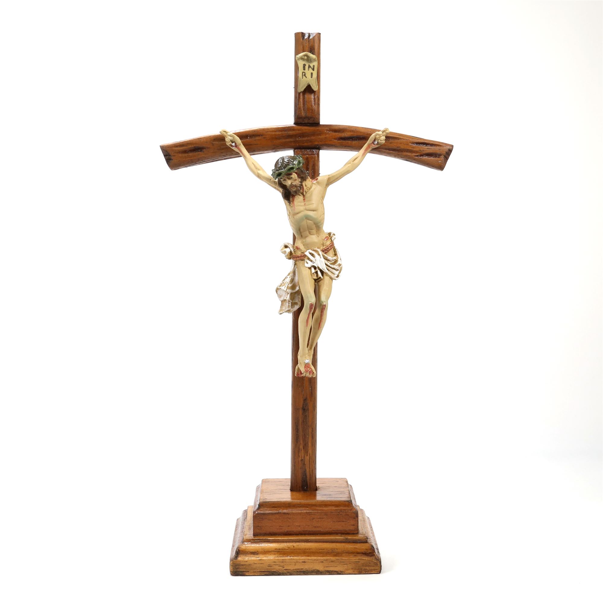 CRUCIFIX ON STAND 14 INCH EWTN Religious Catalogue