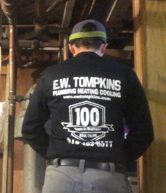 Albany, NY Plumber E.W.Tompkins Plumbing Heating Cooling 100 Years