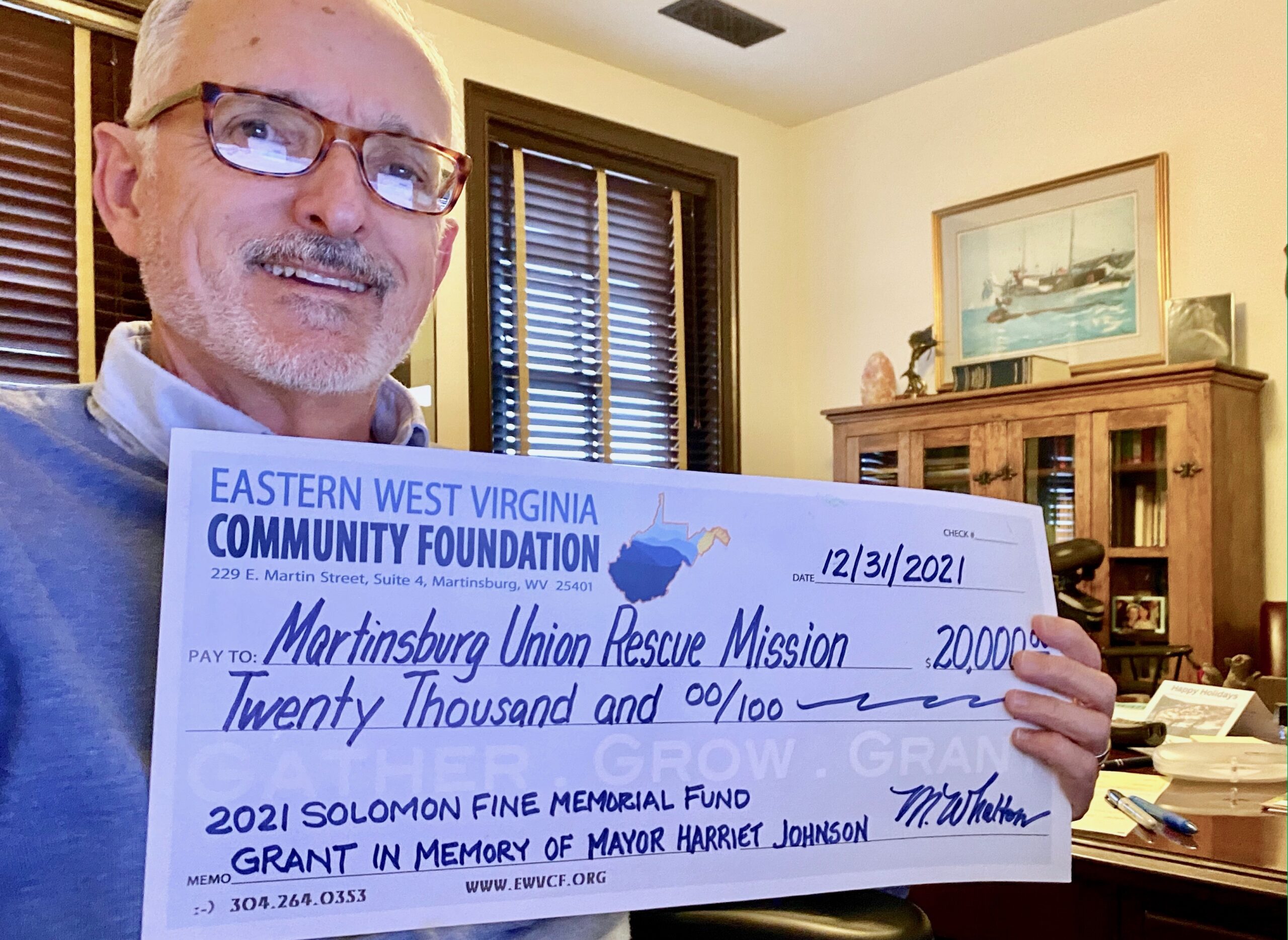 Community Foundation Awards 20,000 Grant to Martinsburg Union Rescue