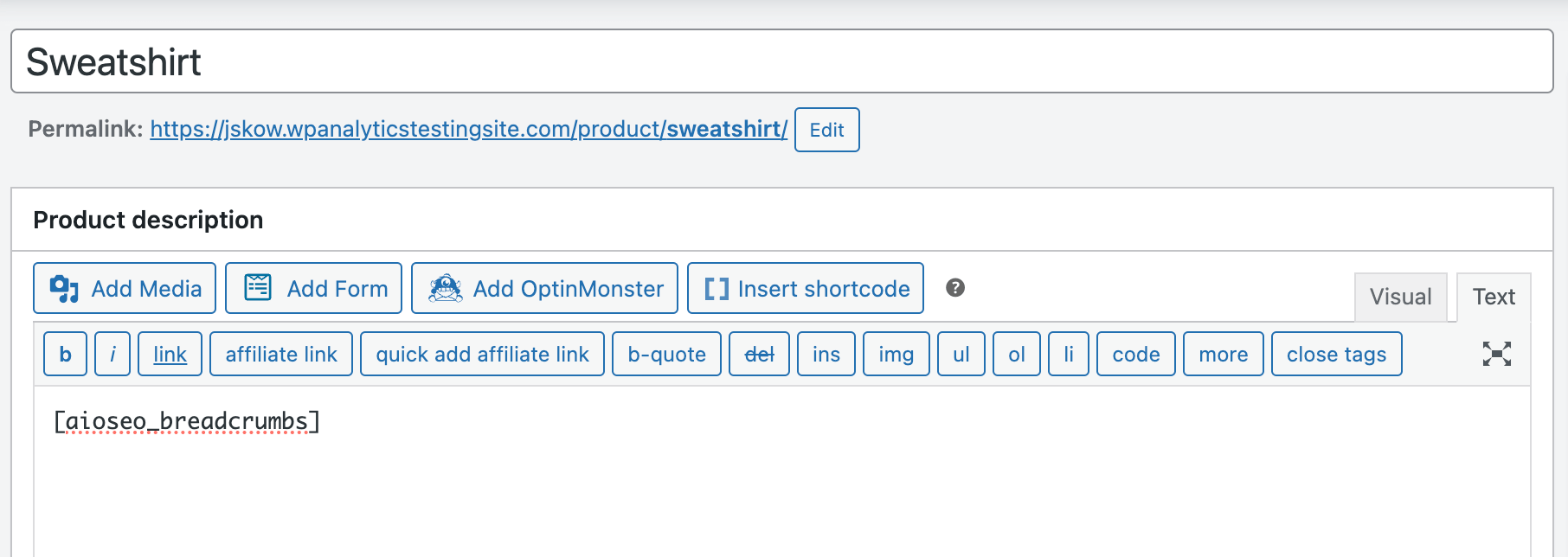 How to Use Breadcrumbs (WordPress)