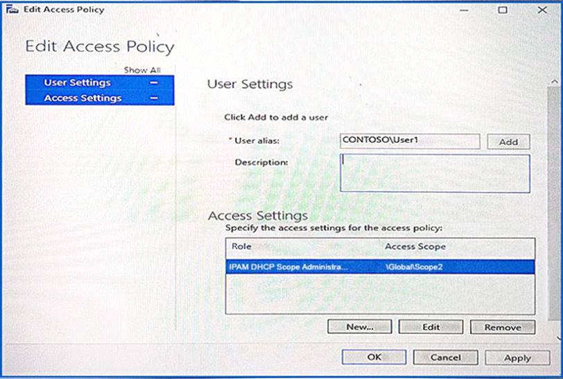 Your network contains an Active Directory domain named The
