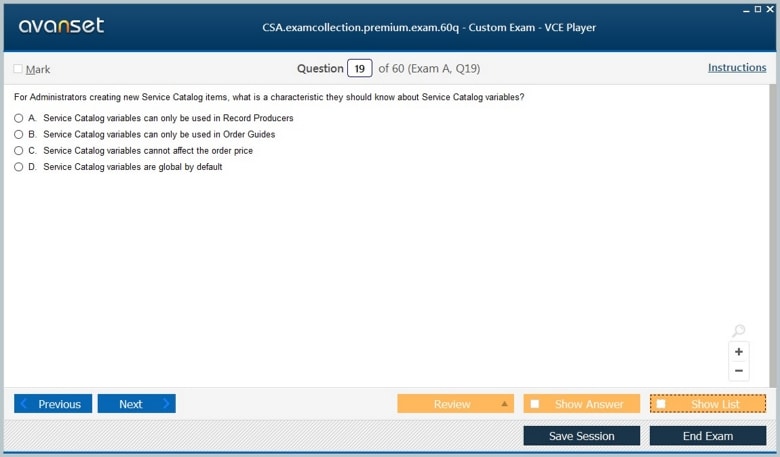 Servicenow Certification Sample Questions SIRVEC