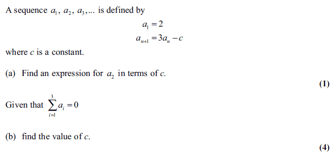 Exam Questions Recurrence relationships ExamSolutions