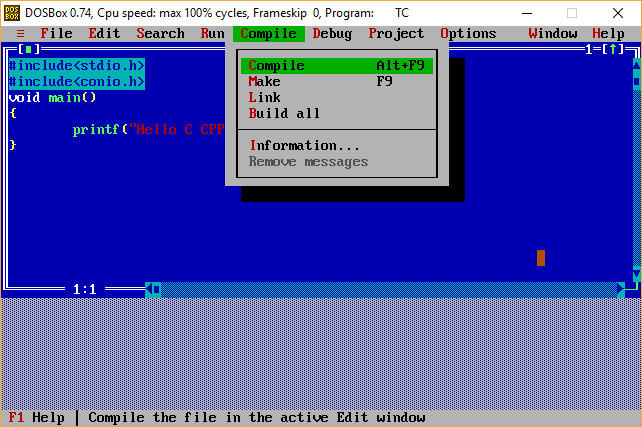 How to Setup Turbo C CPP Compiler in Windows ExamTray